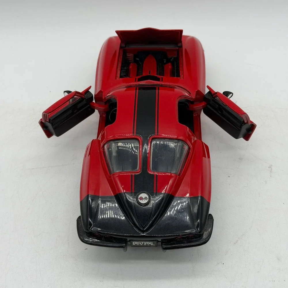 Jada Toys 90345 Bigtime Muscle 1/24 Red 1963 Chevy Corvette StingRay Diecast Car